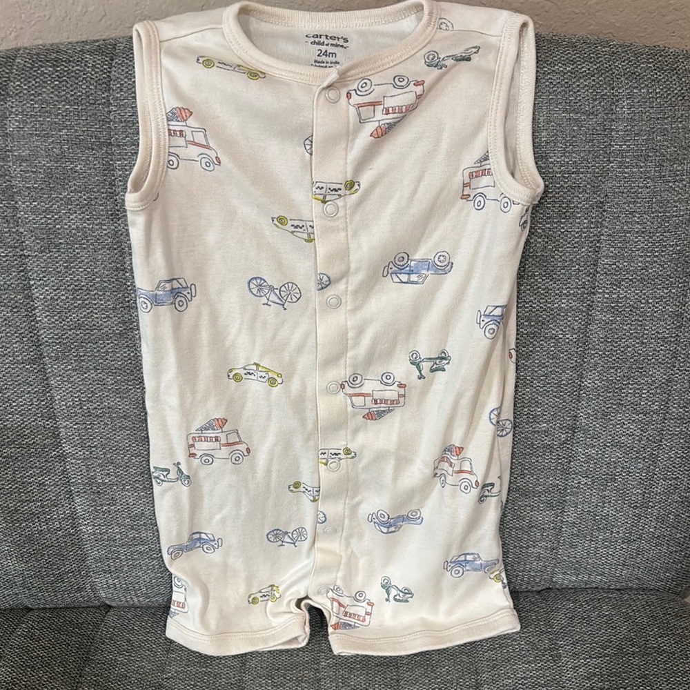 Carter's Cream Onsie Relaxed Fit